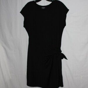 Nicole Miller Black Tie-Waist Dress | Size M | Soft & Chic